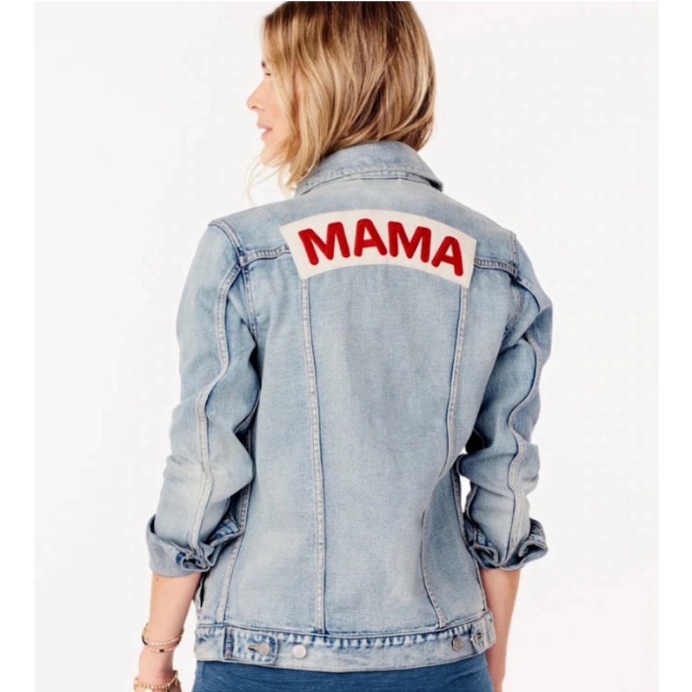 Ingrid & Isabel “MAMA” Denim Jacket, Size Small